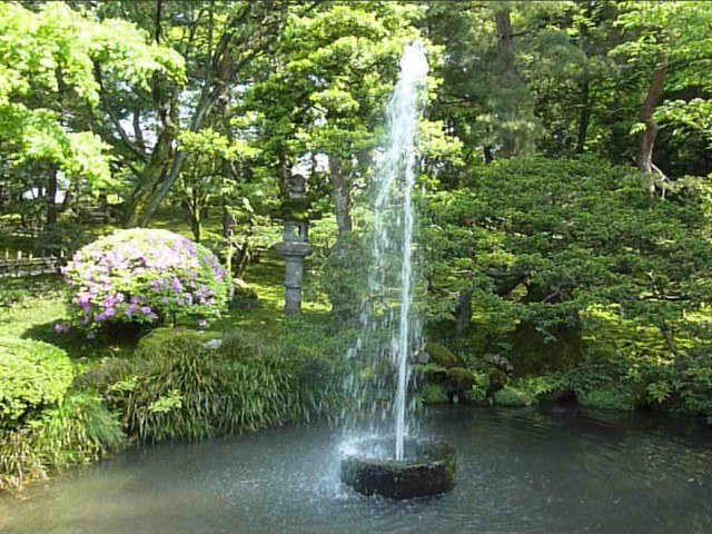 兼六園、日本最古の噴水